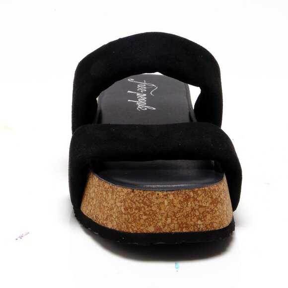 🎉LAST CHANCE🎉 FREE PEOPLE Fairmount Flared Sandals / Black - Picture 11 of 13